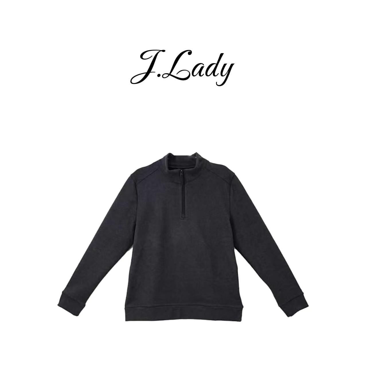 情侣款半拉链打底衫【女款M012】-居家日用套装（新）