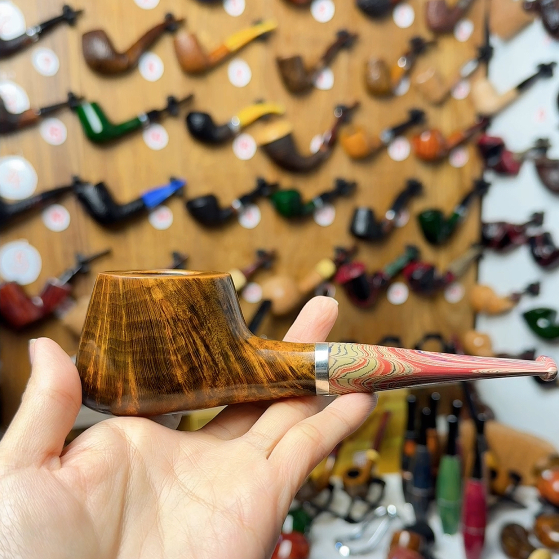 石楠木烟斗大城堡烟斗手工烟斗限量坎嘴