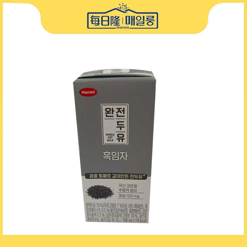 韩美黑芝麻豆奶190ml