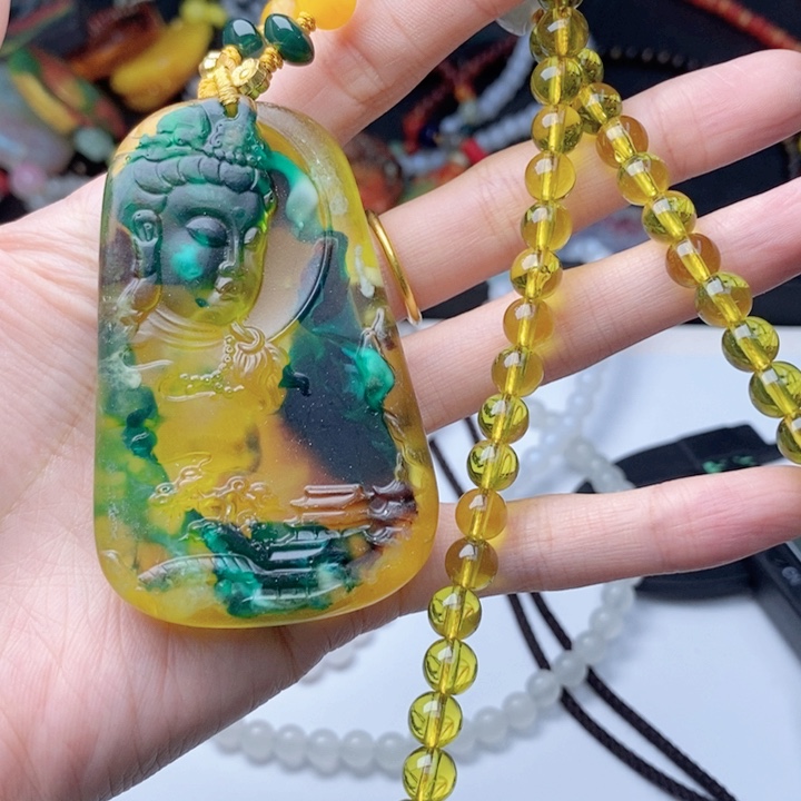 蜜蜡颈饰未镶嵌300套装