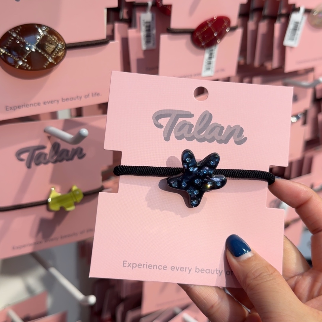 布艺非金属小海星发绳