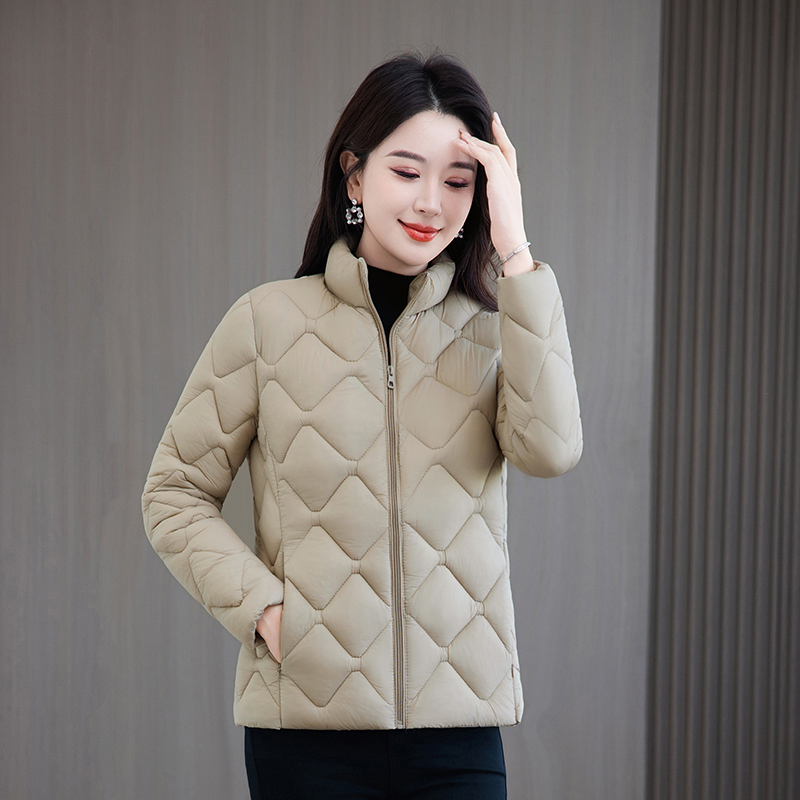 2567女士保暖立领时尚显瘦百搭外穿大码2025新款棉服