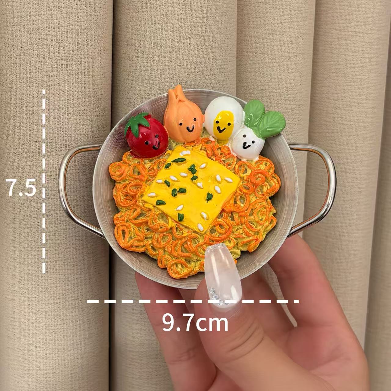 【食玩冰箱贴】网红芝士火鸡面树脂五金磁力贴家居装饰贴