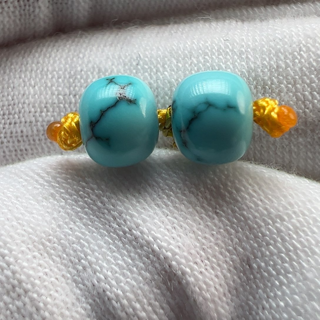 5***。绿松石未镶嵌配饰6.5×5.4