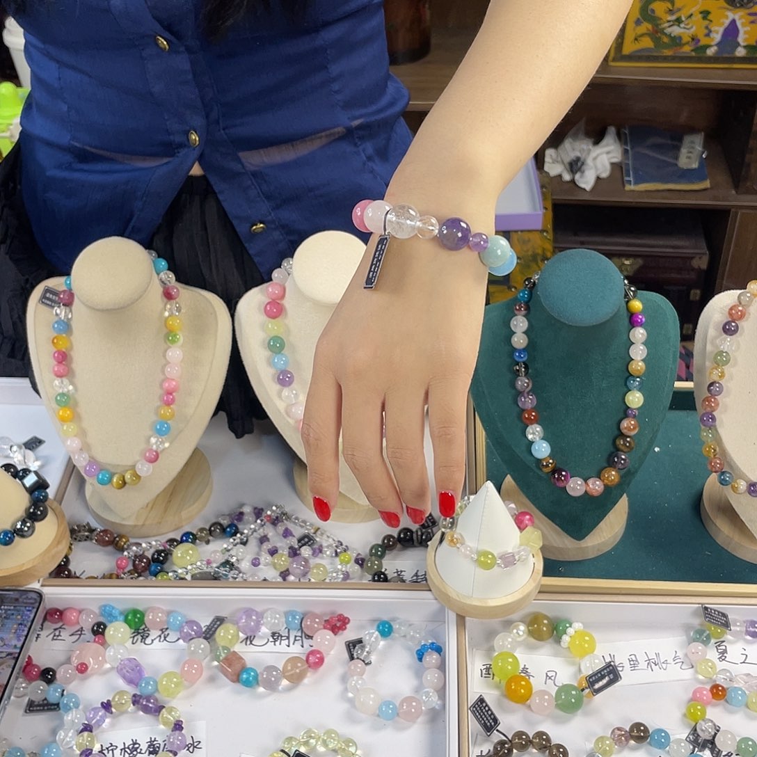 水晶手链银S925镶嵌