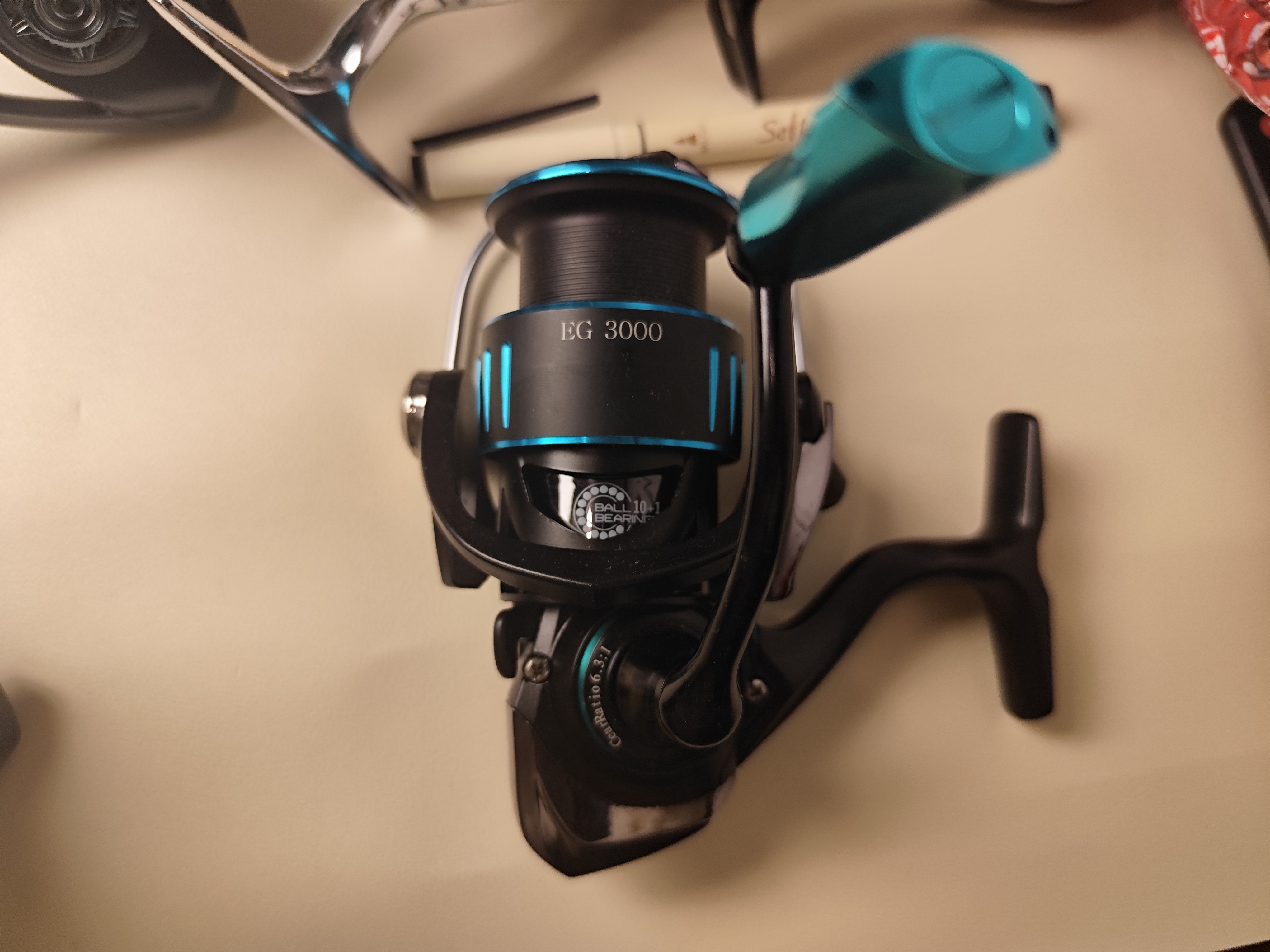 大容量高速比金属纺车轮适用于海钓路亚等多种2500-3000型纺车轮