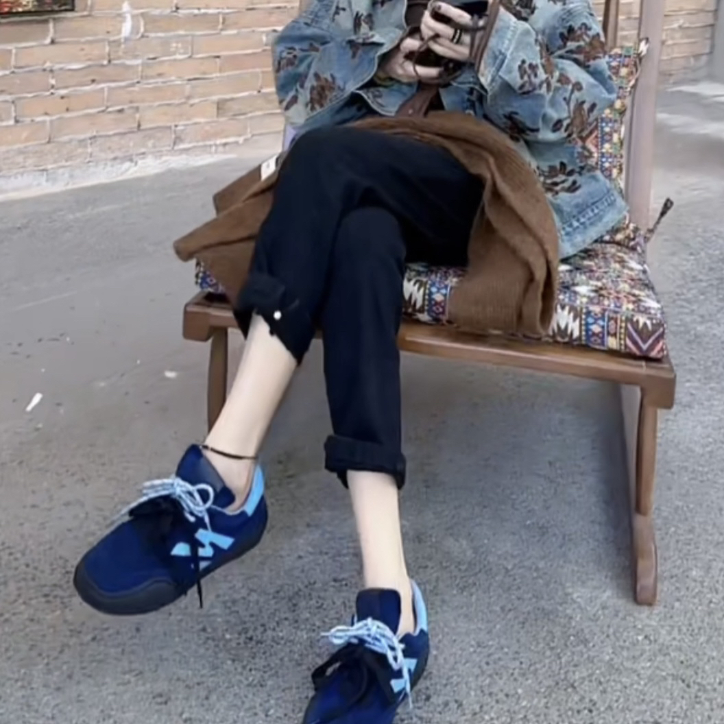 烟管牛仔裤高弹力夏季薄款高腰显瘦八九分直筒裤子52669