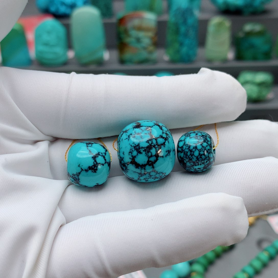 绿松石配饰未镶嵌抖***抖