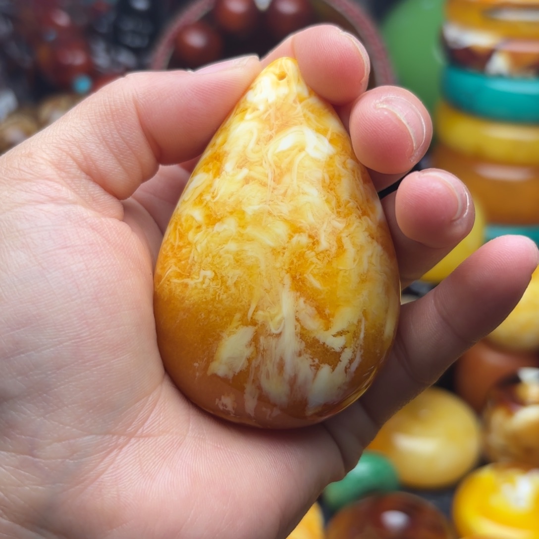 未镶嵌琥珀手链蜜蜡