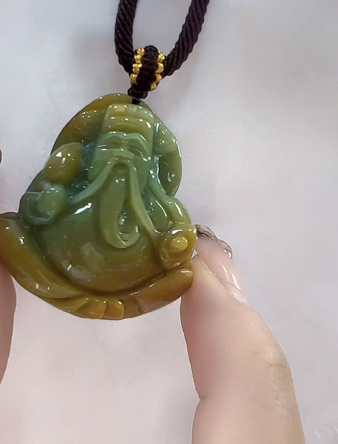 天然翡翠A货孤品吊坠123
