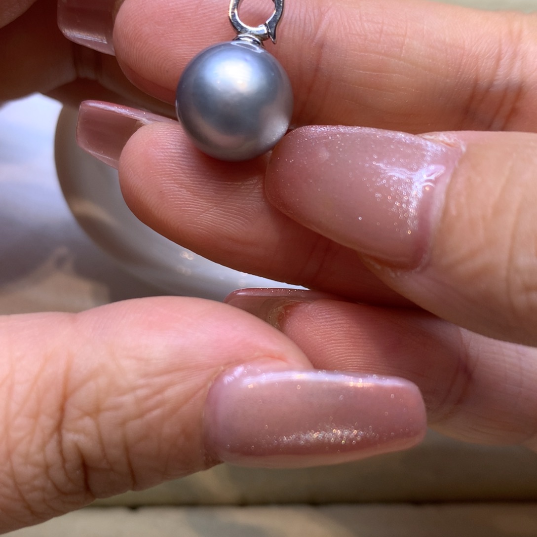 颈饰银S925镶嵌海水珍珠