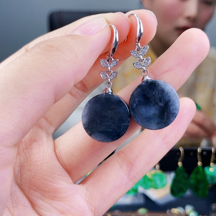 翡翠耳饰未镶嵌饰品