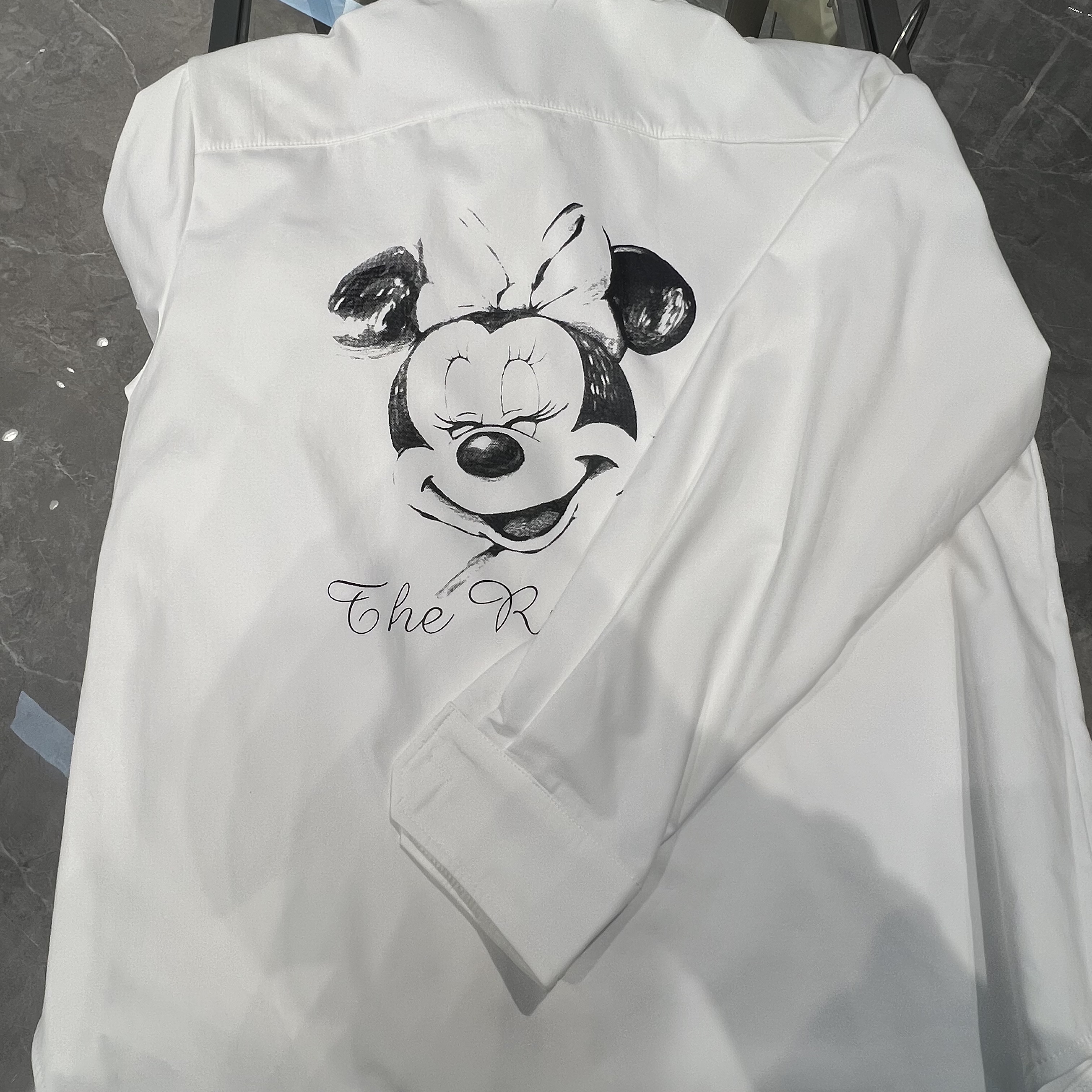 【YU·PP】(145)小众衬衫版型米老鼠小熊暗扣衬衫外套（P0232）