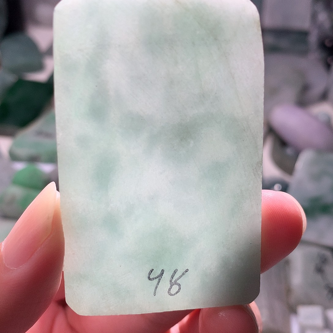 翡翠散珠翡翠原石片料