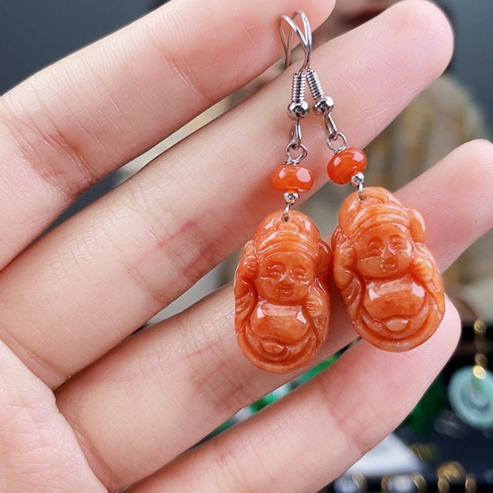 翡翠耳饰未镶嵌饰品