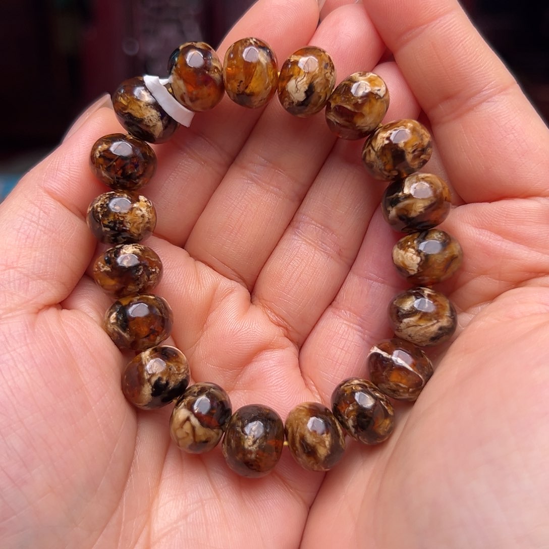 琥珀颈饰未镶嵌@*来抚顺琥珀10290。13m m