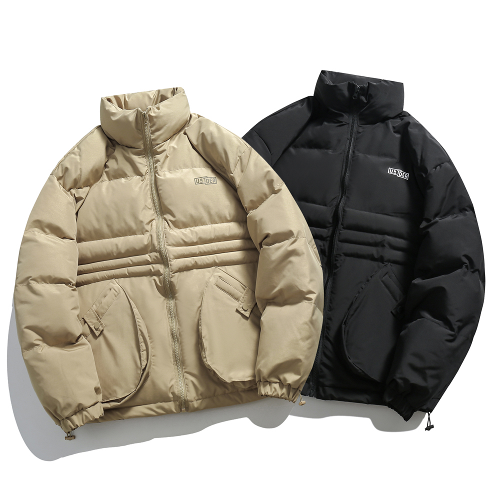 特价清。工装男士棉服冬季外套宽松休闲胖子大码立领男装YSX-M1179