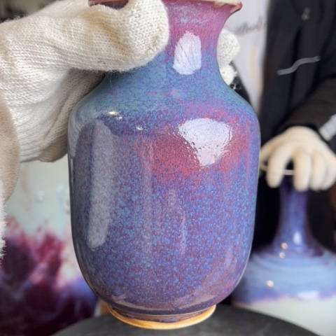 牛家钧窑牛自恒老师钧瓷瓶