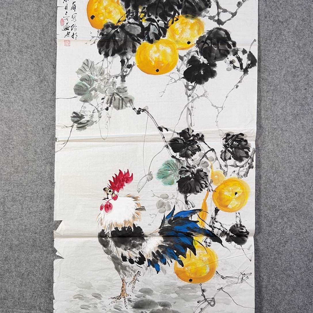 国画856 花鸟在此鸣叫时的鸣叫和