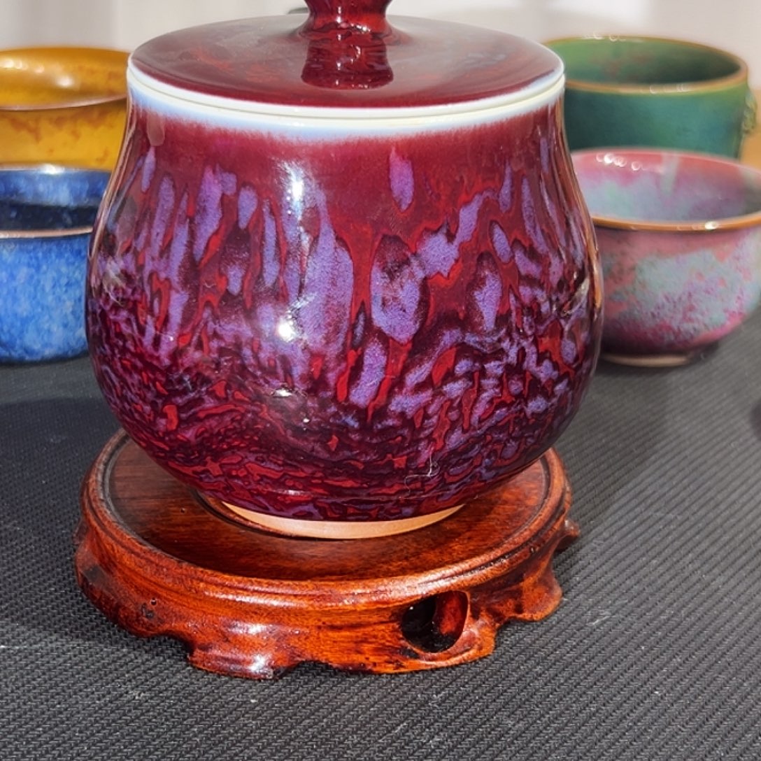 陶摆件钧瓷艺术作品