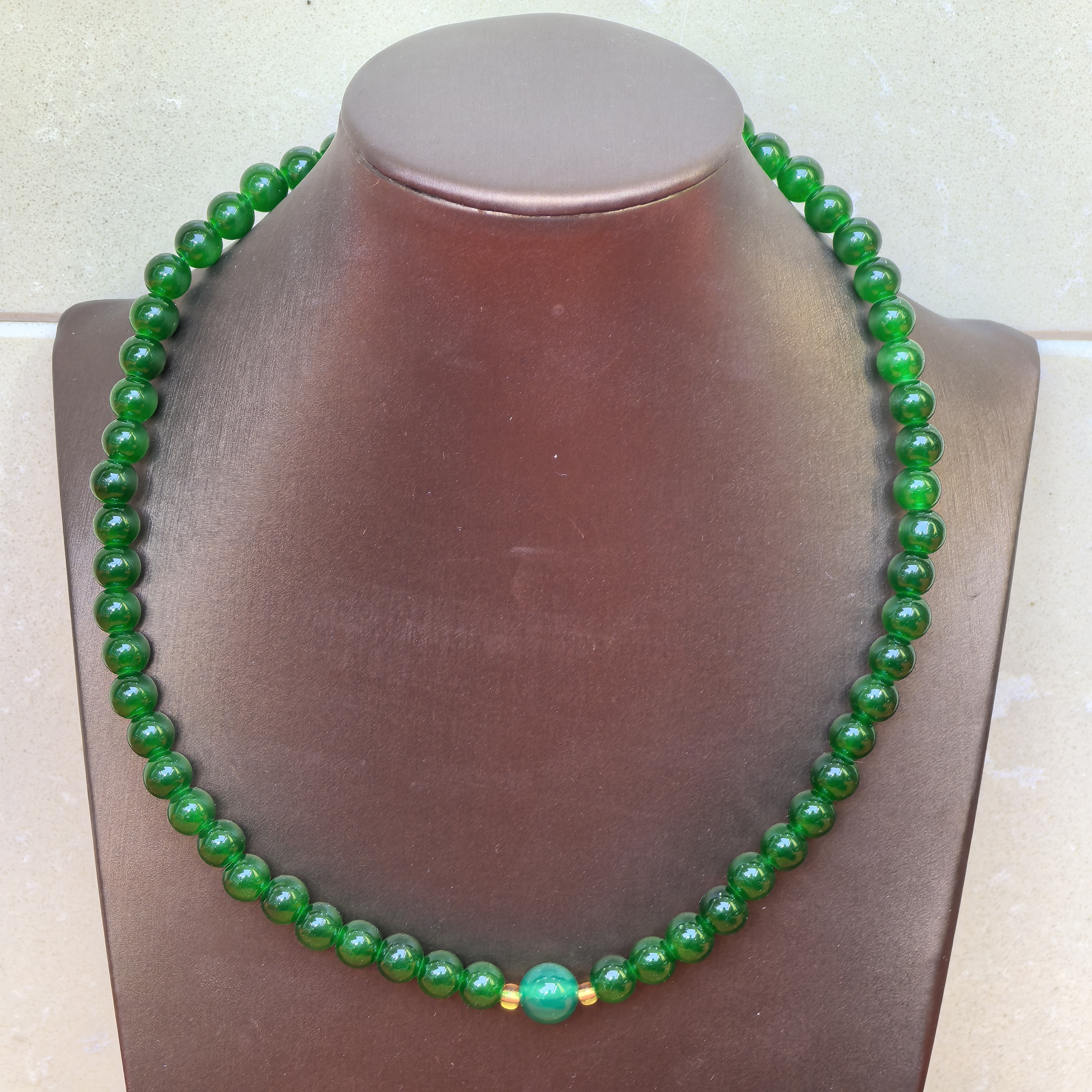  新娘爆款满绿妈妈优雅项链赠妈妈手链B39