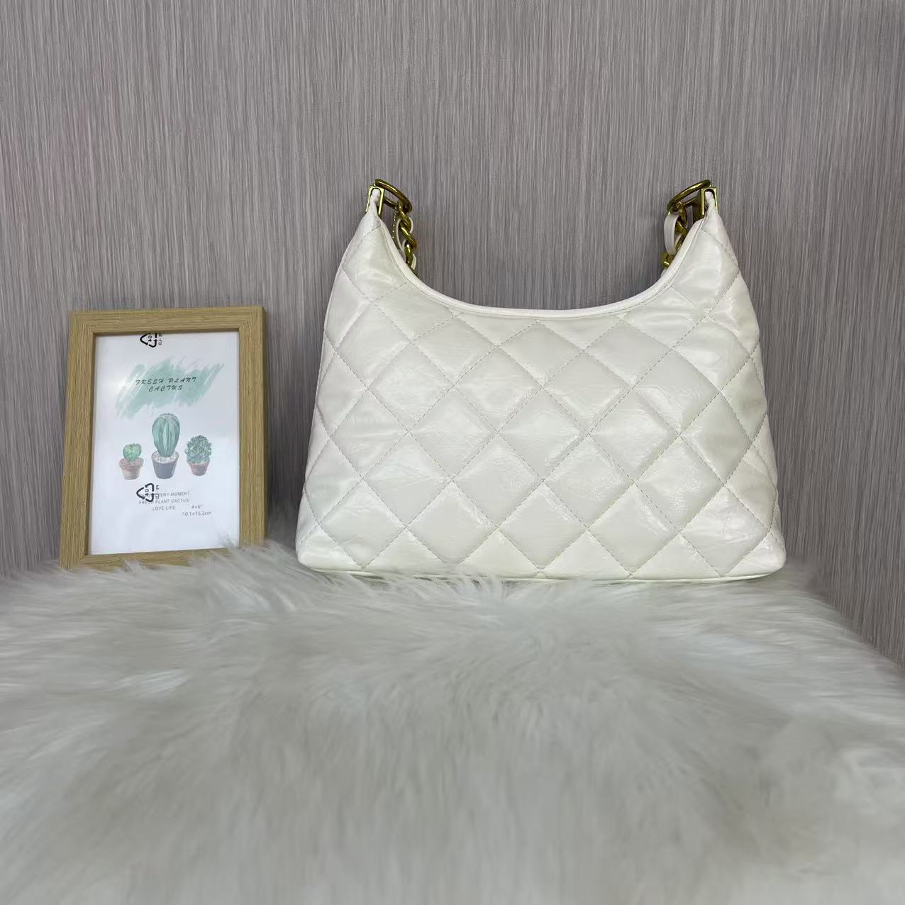 小香风字母单肩包手提包斜挎包时尚经典贵气B11