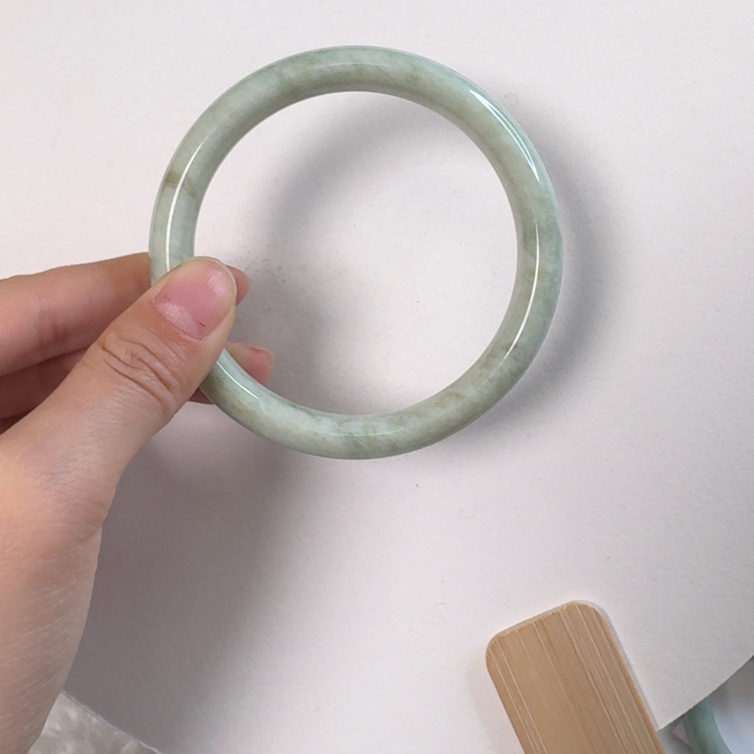 蓝田玉（蛇纹石化大理石玉）手镯未镶嵌胖*