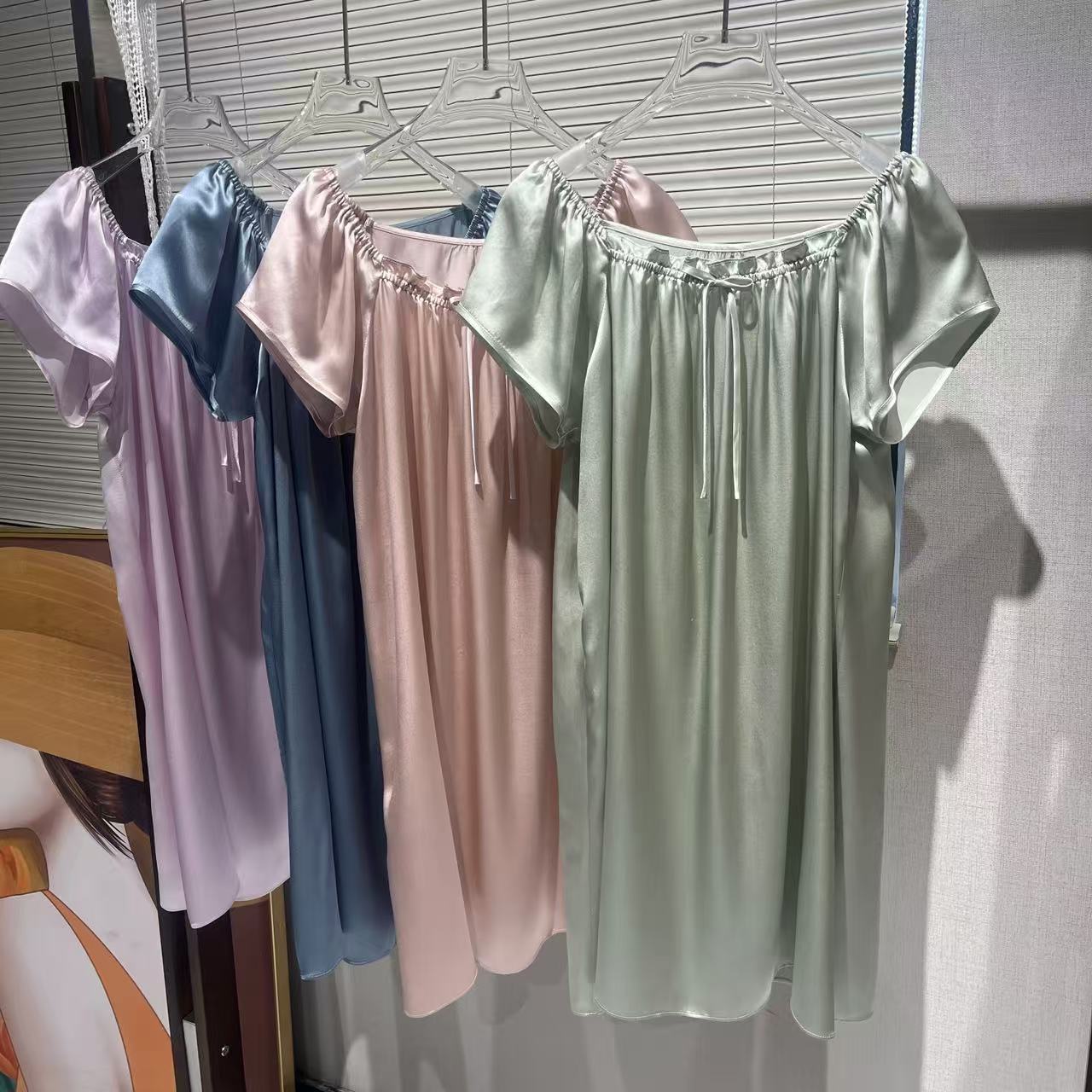 【日月禾】100%桑蚕丝娃娃裙重磅连衣裙S2348