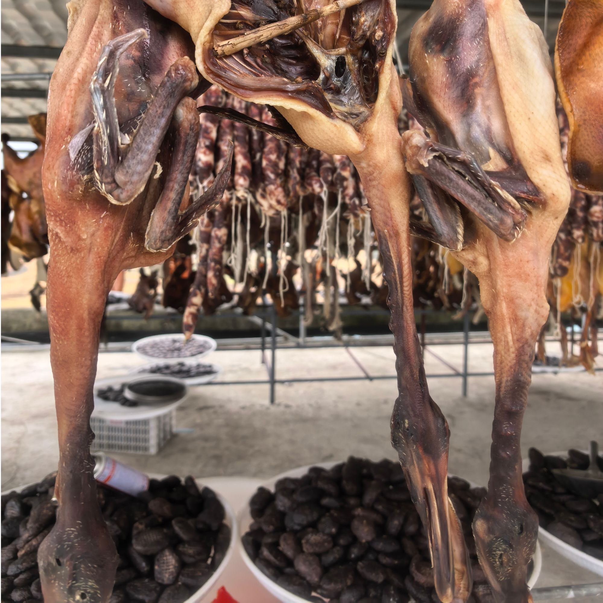 岳西美食 腊味鸭子 鳯娥奶奶制作 