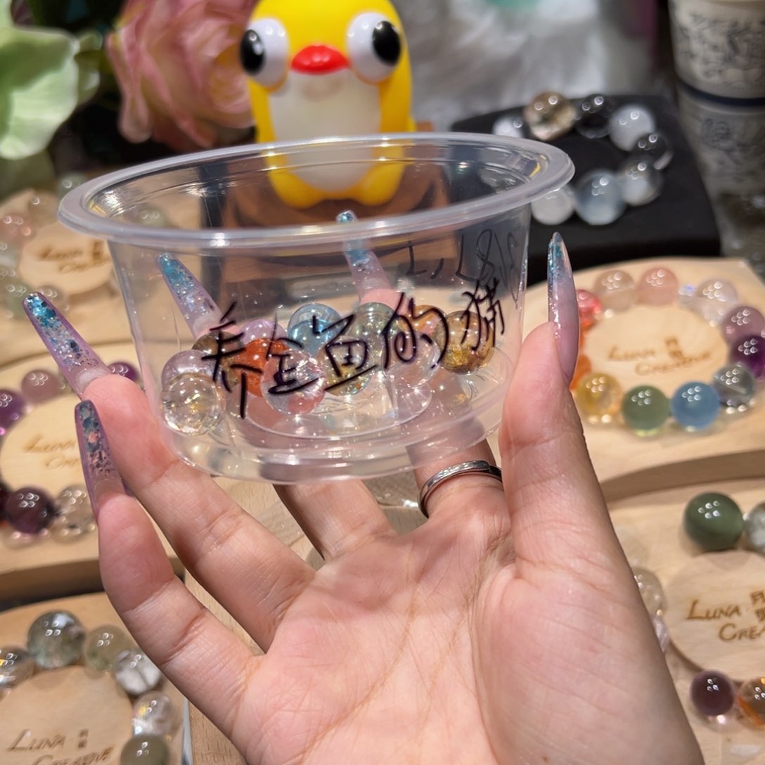 养***猫烟晶手链银S925镶嵌