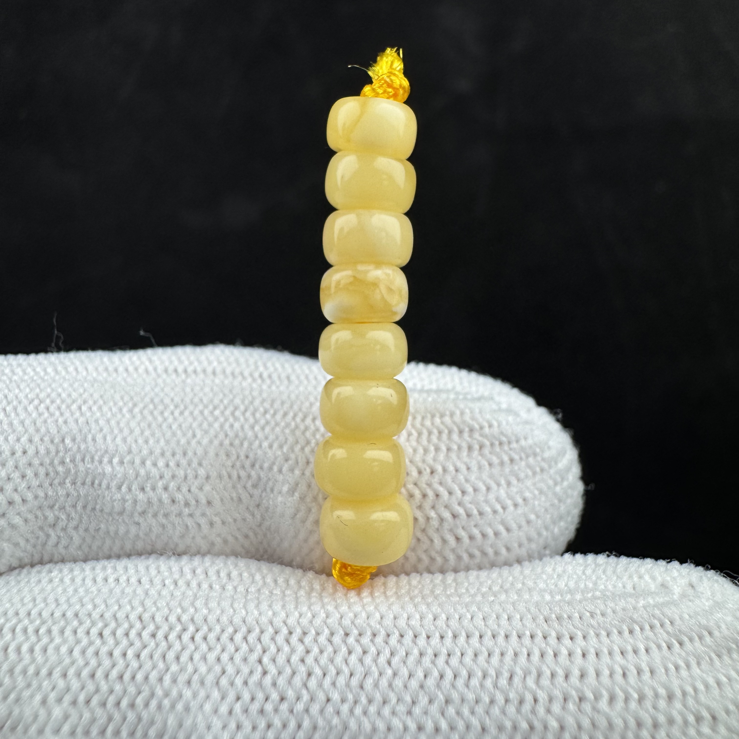 D1388天然蜜蜡 隔珠 6mm支持复检