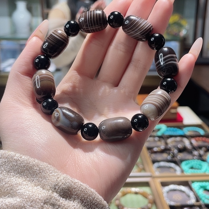 玛瑙/玉髓未镶嵌手链