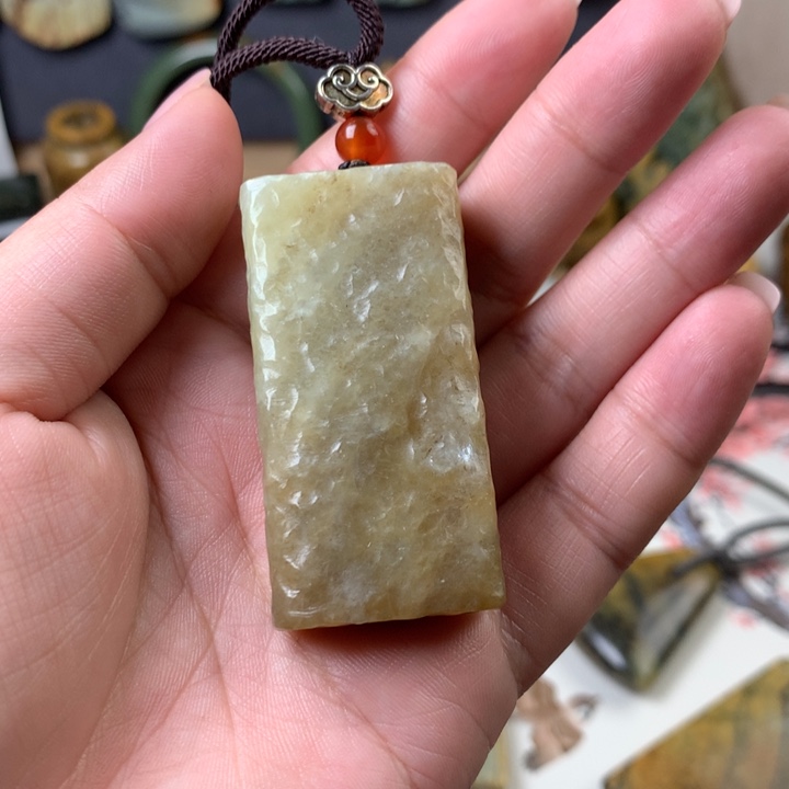 岫岩老玉（透闪石质玉）挂件未镶嵌