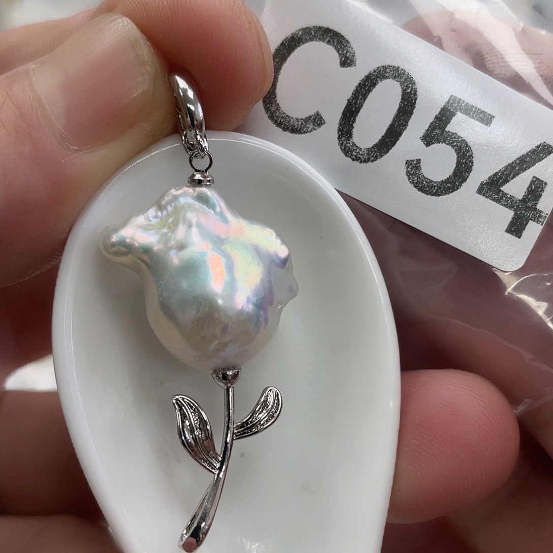 淡水珍珠颈饰银S925镶嵌