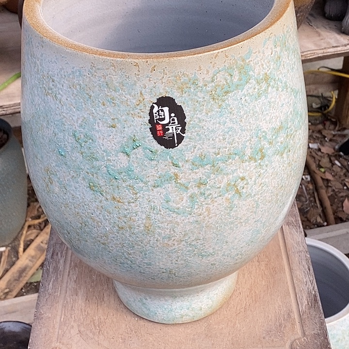 紫砂花盆口21高度33瑕疵