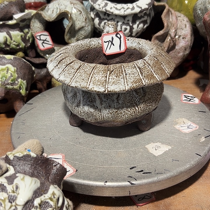 粗陶花盆，现在都不一样