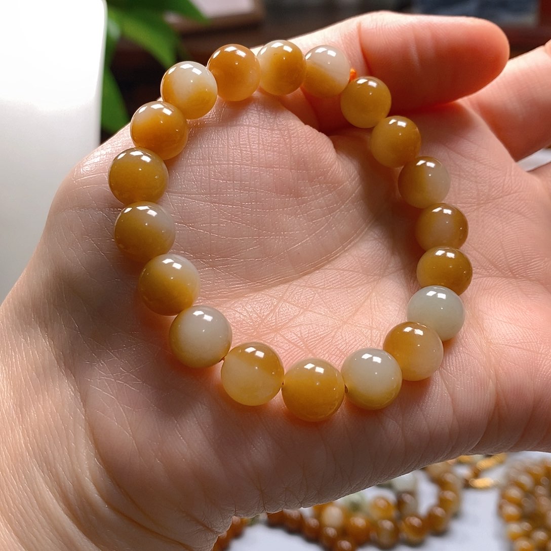 和田玉手串未镶嵌