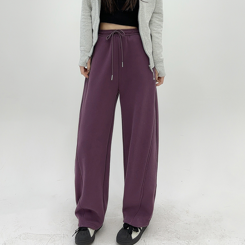 【口碑猫猫绒香蕉裤】冬款加绒加厚新款弯刀裤女镰刀显瘦显腿长收胯