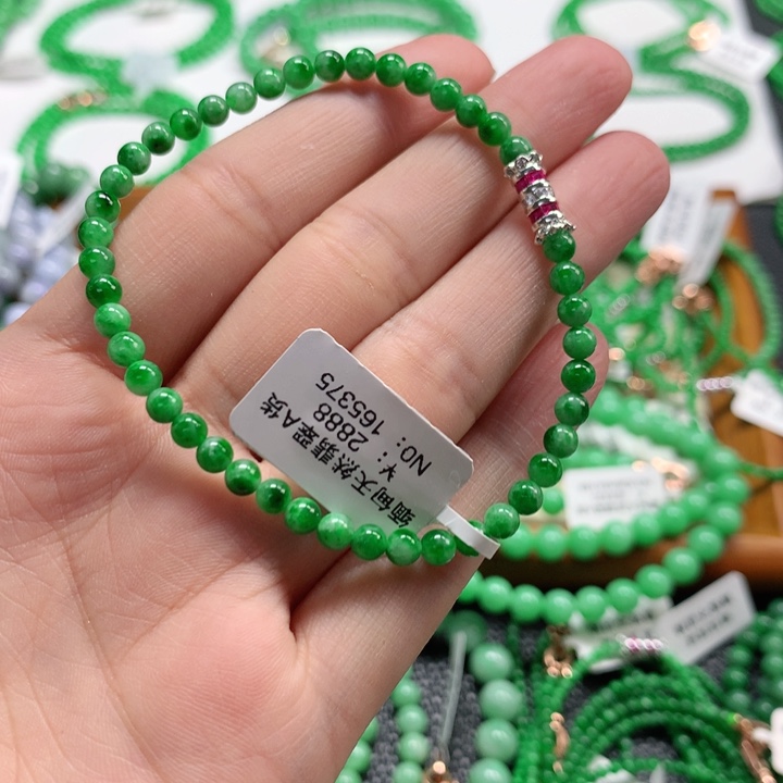 翡翠未镶嵌手链翡翠