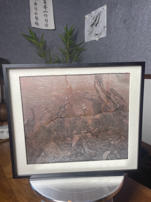 湖北三峡石清江石画阿凡提
