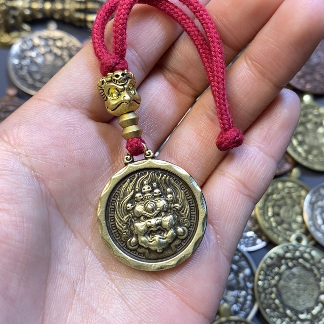 藏式黄财神牌子搭配