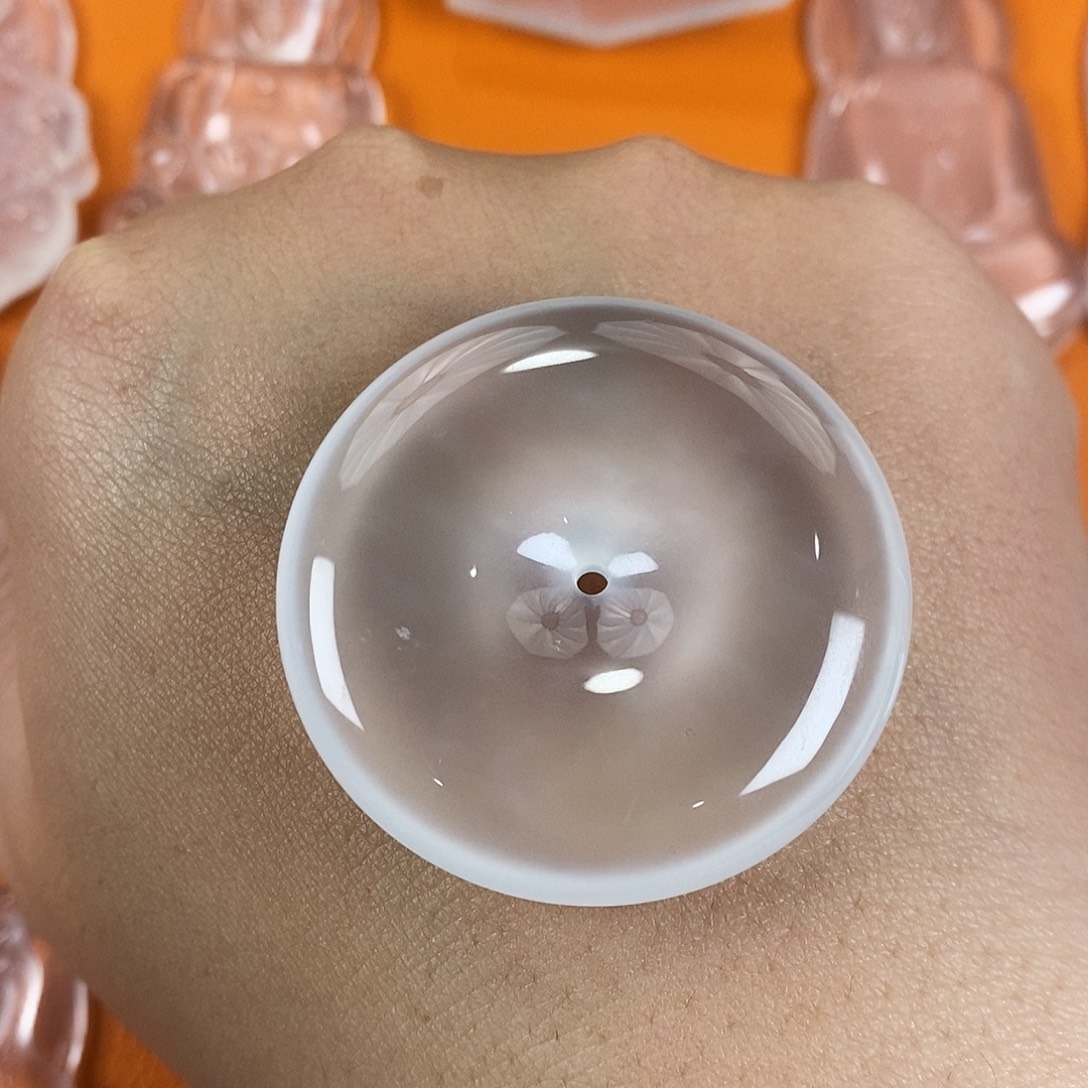 鹤***一石英质玉未镶嵌吊坠(不含链)