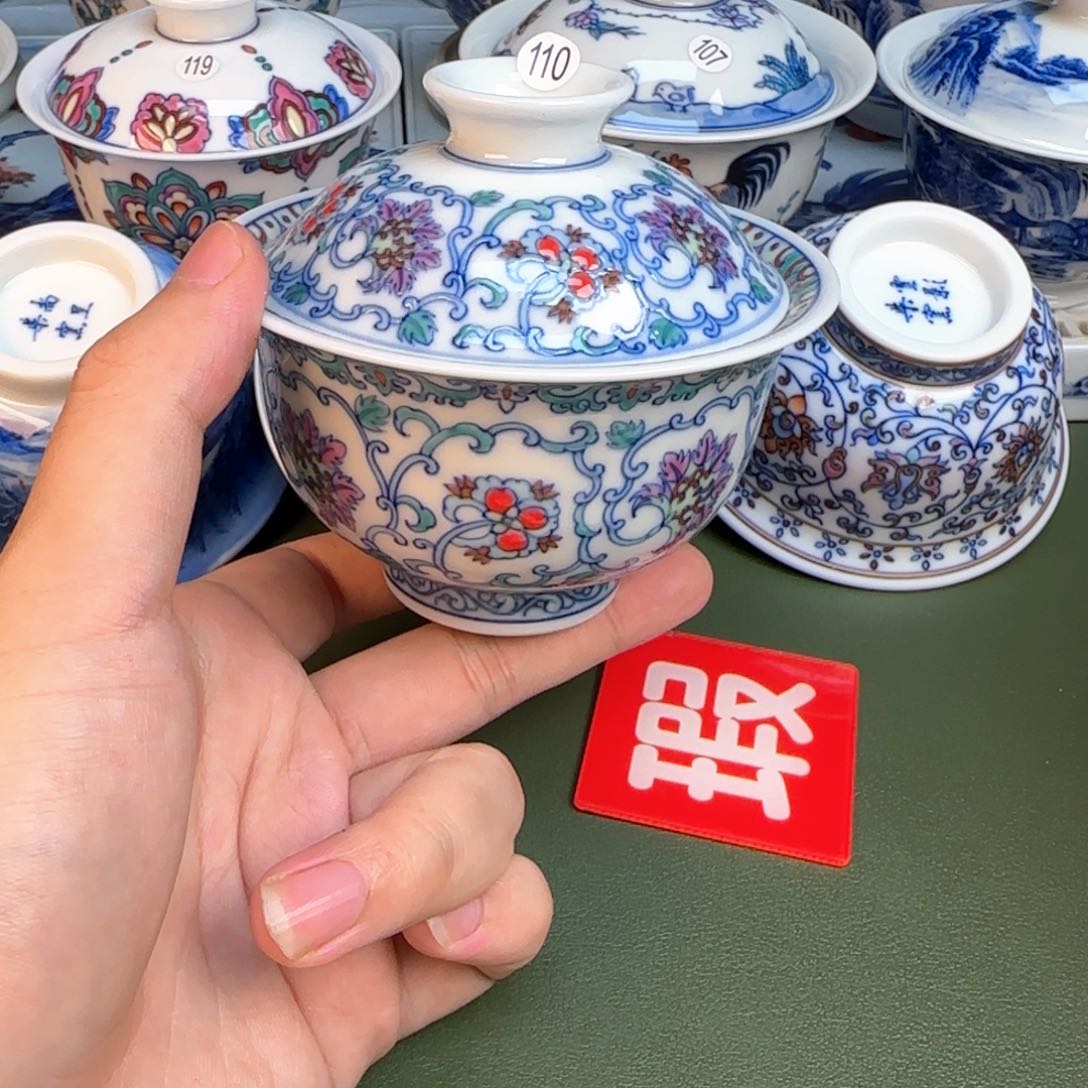 彦祖纯手工手绘茶具110