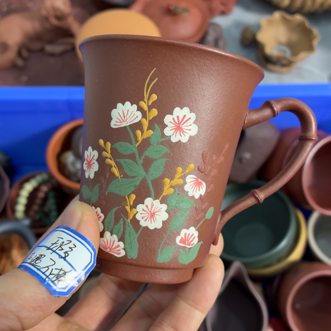 紫砂茶杯瑕疵不退不换介意勿拍