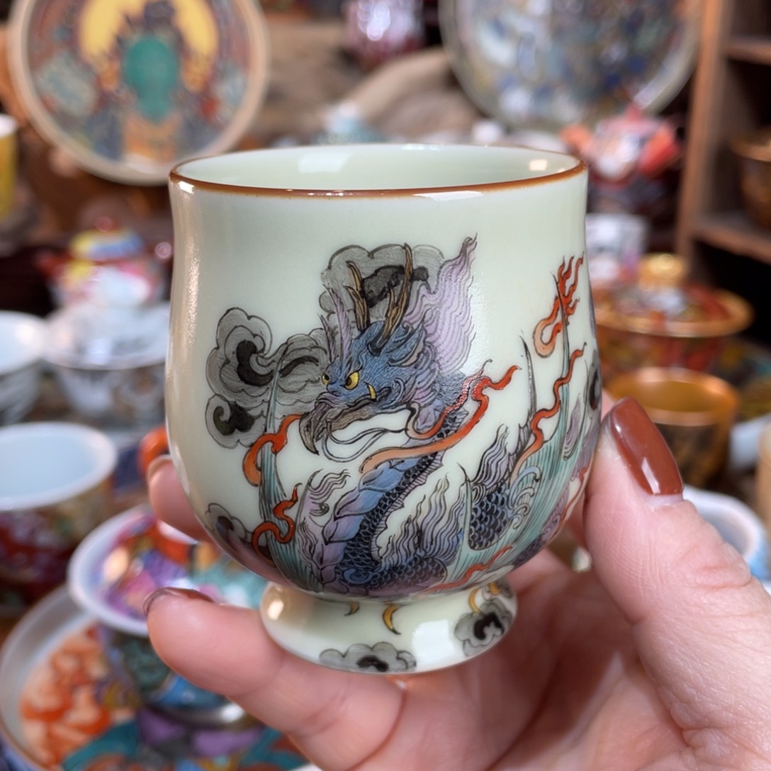 【闪购商品】九子朝凤杯 景德镇