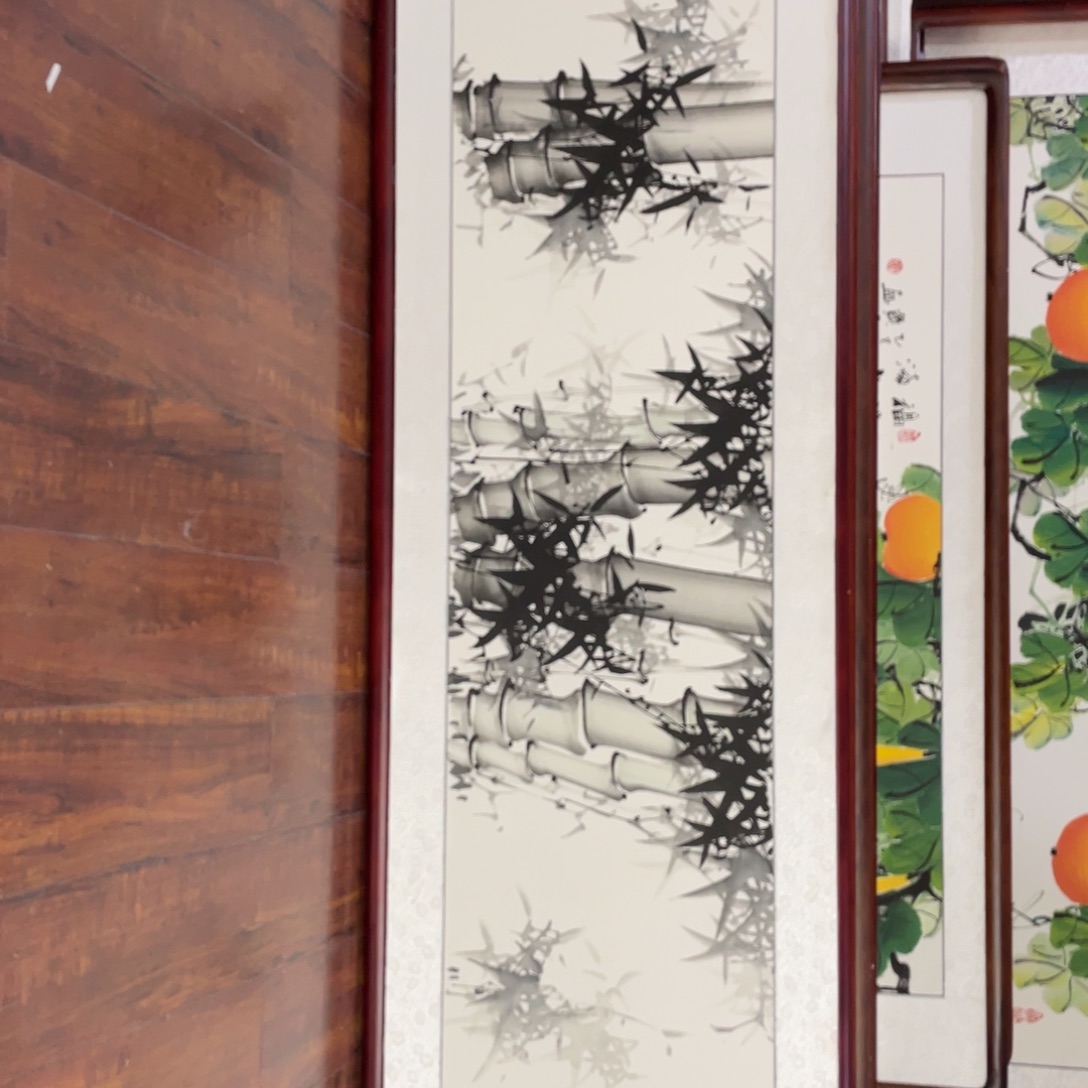 国画带框尺寸48*163厘米