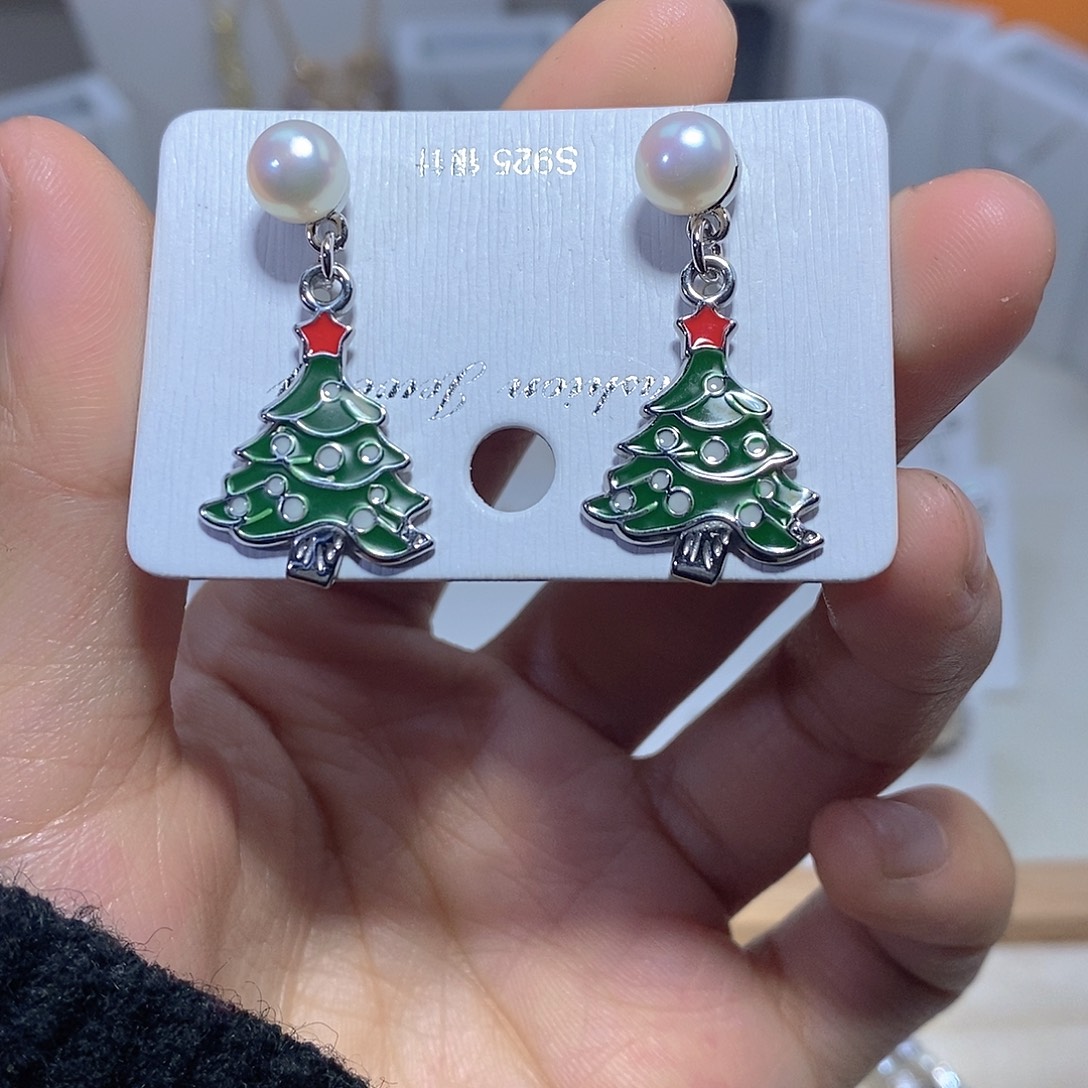 未镶嵌淡水珍珠耳饰