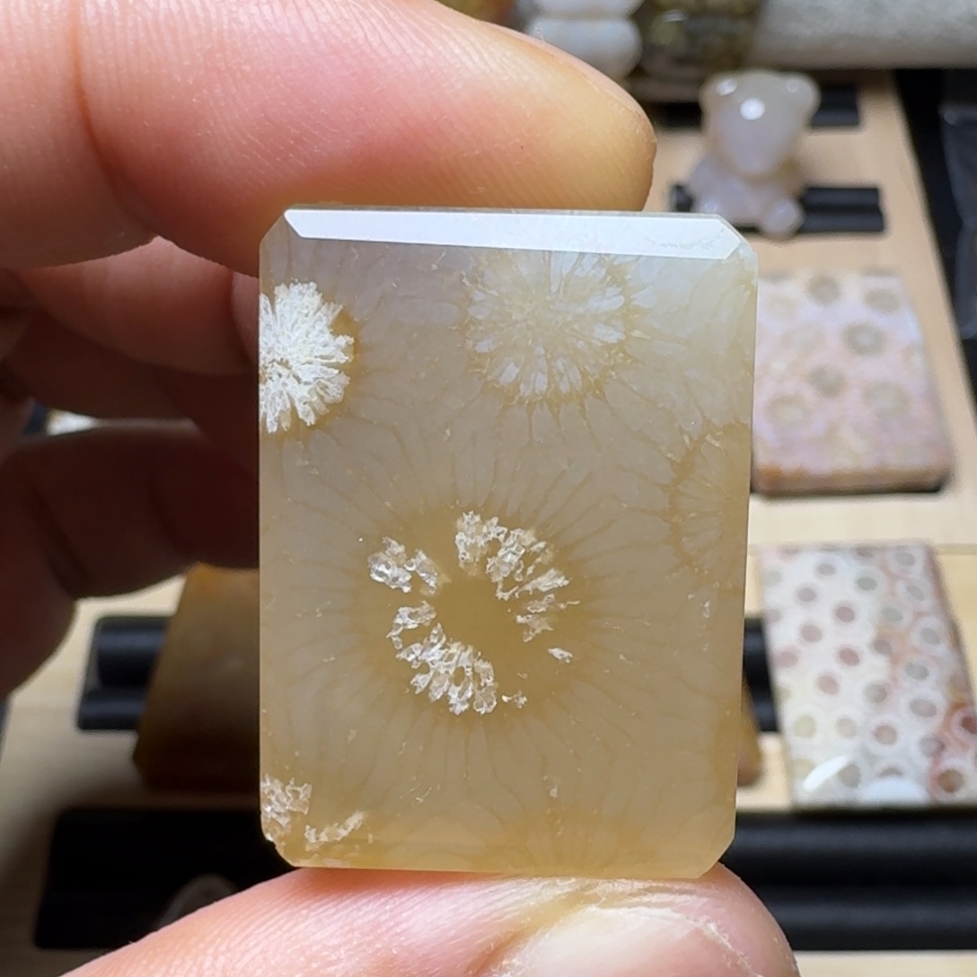 硅化玉纯天然色有机玉石保真色未镶嵌