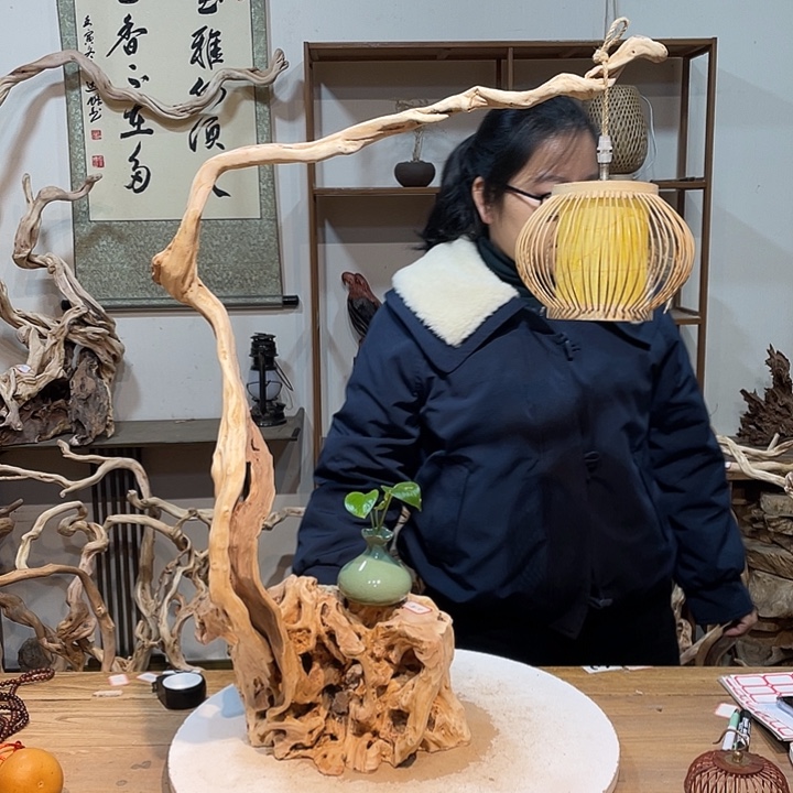 木杜鹃根根艺摆件19