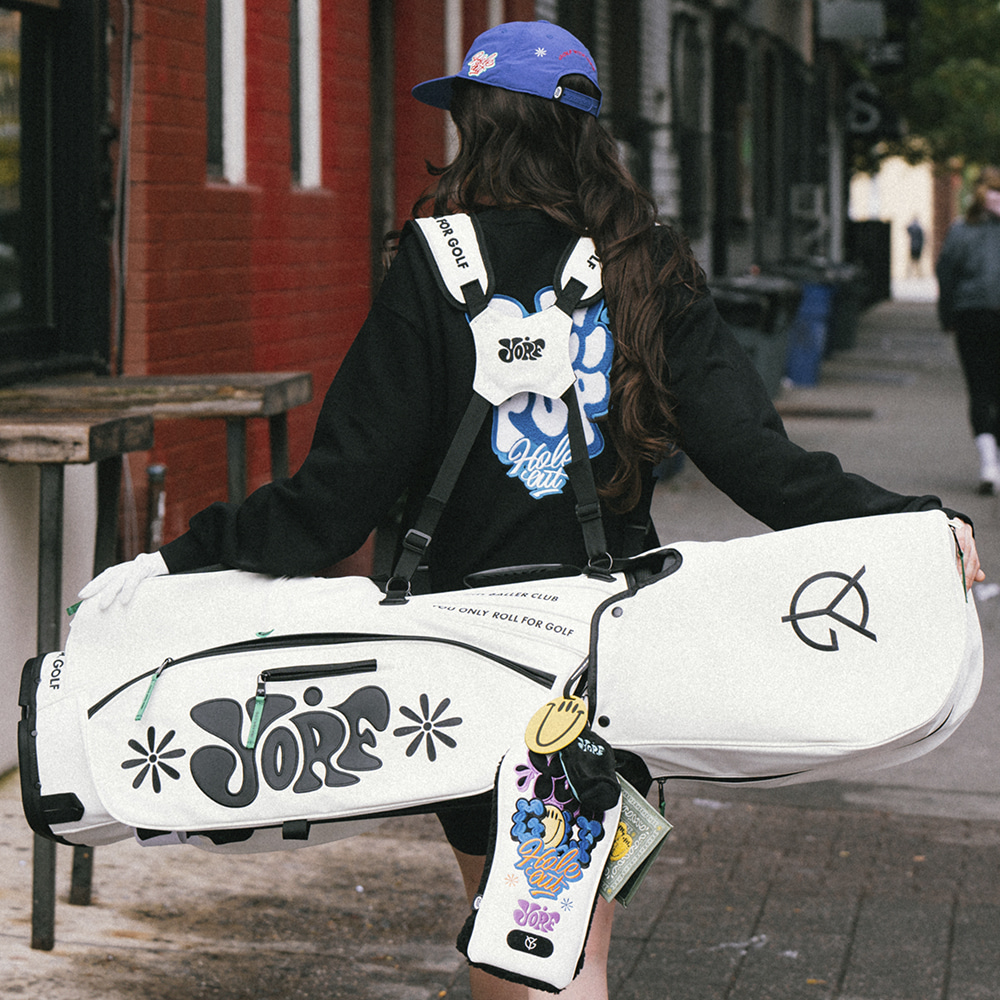 高尔夫球包 韩国潮牌 YORF 支架包 黑色/白色支架包
